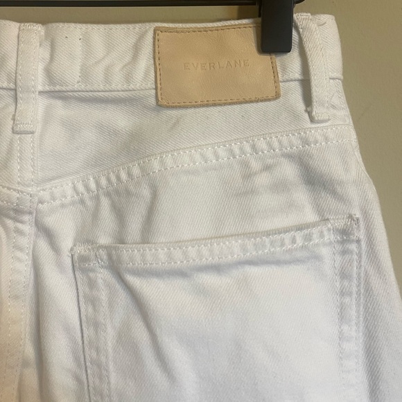 Everlane Womens Cotton High Rise The Cheeky Straight Leg Jean Size 25 White - Picture 3 of 6